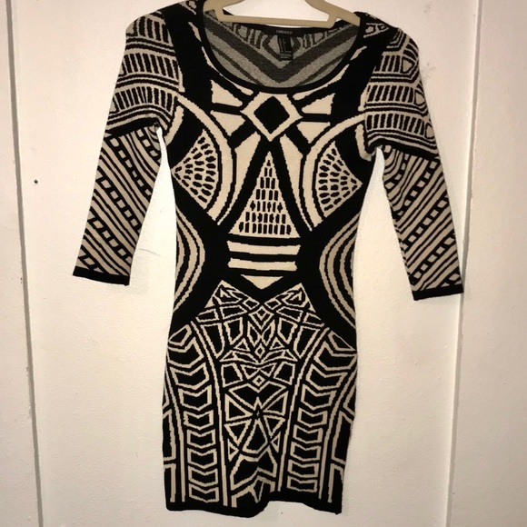 geometric bodycon dress